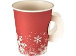Papstar 85494 50 Einweg-Trinkbecher Winter Time 0,2 L