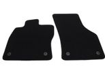 Tappetini Adatti Per Vw Golf 7 8 (Tutti) Tappetini Velours Premium Tappetini Per Auto Montaggio Originale, 2 Pezzi Nero
