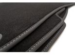 Tappetini Adatti Per Audi A4 S4 RS4 (B8/8K) Tappetini Auto Premium Velours, Set Di 4, Nero Con Cuciture Argento