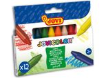 Jovi 980/12 Jovi Wax Crayons Jumbo Wachsmalstifte Farbsortiert, 12 St.
