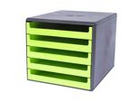 M&M 30057631 Schubladenbox LindgrüN Din A4 Mit 5 Schubladen