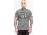 Maglietta Herren Normale Passform Skull Tee Grigio/Nero L Tapout