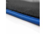 Tappetini Adatti Per Vw ID4 ID.4 (Tutti) Pure Pro Gtx Premium Velours Tappetini Auto Interni Nero / Blu Set Da 4