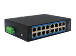 Digitus Switch Ind. 16 Porte Gigabit Non Gestite Blau