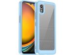 Custodia Per Samsung Galaxy Xcover7 Trasparente, Antiurto Tpu Silicone Protettivo Blu