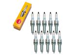 Set Di Candele Ngk 10X LMAR8A-9 Candela Di Accensione Con Soppressione Delle Interferenze, Filettatura Extra Lunga 26,5 Mm Ø 10,0 Mm Esagono 14,0 Mm, Distanza Tra Gli Elettrodi 0,90 Mm, Potere Calorifico 8, 4313