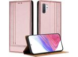 Custodia Per Cellulare Per Samsung Galaxy Note 10 Plus Custodia Protettiva Flip-Up In Pelle Con Funzione Stand Rosa