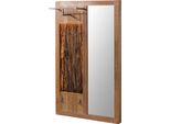 MASSIVMOEBEL24 | Guardaroba In Legno Di Acacia 88X8X148 Laccato Naturale Bark #121