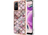 Custodia Per Xiaomi Redmi Note 12S, Custodia In Silicone Tpu Antiurto A Fantasia Caffè