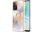 Custodia Per Oneplus Nord N300, Custodia Protettiva In Silicone Tpu A Fantasia Con Supporto Ad Anello Grigio