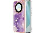 Custodia Per Honor X9A/Magic5 Lite, Sottile Marmo Antiurto Morbido Tpu Custodia Paraurti Viola