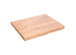 Syfax™ Piano Tavolo Marrone 60X50X(2-4) Cm Massello Rovere Trattato