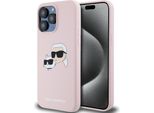 Karl Lagerfeld Klhmp15Xskchpplp Iphone 15 Pro Max 6.7 RóżOwy/Pink Hardcase Silicone Karl & Choupette Magsafe