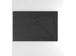 Piatto Doccia 120X80 In Vetroceramica Nero Opaco Design Moderno | Delfino