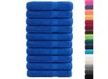 Vidaxl -HandtüCher Solund 10 Stcs 600 G M² 100X200 Cm Blau