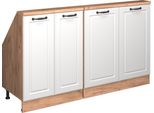 Vicco Set Di Mobili Sottotetto Rion, Set Di 2, Casa Di Campagna Bianca/Quercia Dorata/Quercia Dorata