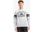 Felpa Uomo Girocollo Regular Fit Glespin Marl Grigio/Nero Xl Lonsdale