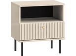 Selsey Caletto - Comodino Con Cassetto, Beige, 50 Cm