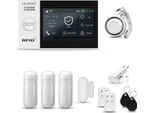 Huxgo HXA007 Sistema Di Allarme Casa Wifi + Gsm 2G Con Sirena, Sistema Di Allarme Con 3X Sensore Di Movimento E 1X Sensore Porta-Finestra, Sistema Di Allarme Per Appartamento, Casa, Garage, Tuya Smartlife App