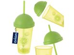 Tazza Orion Tazza Di Plastica Tazza Riutilizzabile Tazza Con Coperchio E Cannuccia 450 Ml