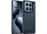 Xiaomi 14T Pro Sleeve - Silicone - Custodia/Copertura Morbida Imoshion - Blu Scuro