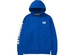 Caterpillar - Felpa Con Cappuccio "Trademark Banner"" Da Uomo FS10802 (M) (Memphis Blue)"