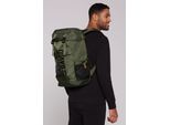 Cityrucksack CAMP DAVID, Herren, grün (khaki), Kunstfaser, Rucksäcke Cityrucksack