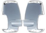 Calotte Degli Specchietti Coprispecchietto Per Ford Transit 2014-2025 Cromo Abs Argento 2 Pz