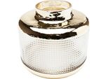 Tischvase KARE DESIGN Vase LA Noble, gold (goldfarben), B:19,5cm H:19cm T:19,5cm, Glas, Vasen