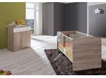Babymöbel-Set WIMEX Joker, weiß (san remo eiche nb, alpinweiß), B/H: 70cm x 140cm, Holzwerkstoff, Schlafzimmermöbel-Sets, Bett + Wickelkommode