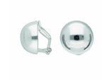 Paar Ohrclips Adelia´S "Damen 925 Silber Ohrringe Ohrclips Ø 13,7 Mm", Silber, Ohrringe, Damen, Damen, Silber 925 (Sterlingsilber), Silberschmuck FüR Damen