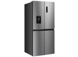 HANSEATIC Multi Door HCDC18080CWD, C (A-G), silber (edelstahl), Wasserspender, Kühlschränke, NoFrost, Wasserspender, Display, Topseller