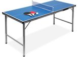 relaxdays Tischtennisplatte blau