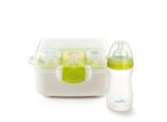 Nuvita 1085 Sterilizzatore A Microonde, Sterilizzatore A Vapore Per Un Massimo Di 3 Biberon, Ciucci E Accessori, Dispositivo Di Disinfezione Per Accessori Per Bambini