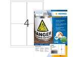 Herma Etik. A4 Pellicola Adesiva Per Esterni Bianca 99,1X139 Mm 160 Pz.