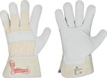 Guanto Calcutta EN388 Taglia 9 Pelle Bovina Colore Naturale Doppia Cucitura Polsino Gommato