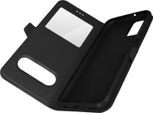 Avizar, Samsung Galaxy A13 4G Cover Con Doppia Finestra E Funzione Stand, Nero