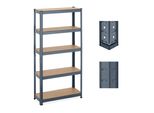 Scaffale Relaxdays Per Carichi Pesanti A 5 Livelli Antracite