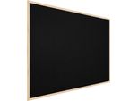 Bacheca In Sughero Nero (Cornice In Legno) 120X90 Cm