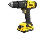Stanley Kit V20 Li-Ion 18V: Trapano A Percussione SFMC711, Set Da 50 Pezzi, 2 Batterie Li-Ion Da 2Ah E Astuccio