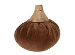 Clayre & Eef Decorazione Zucca Ø 9X8 Cm Poliestere Marrone
