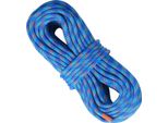 Succebuy 10,2 Mm 40 M/131 Ft Corda Da Arrampicata Dinamica, Corda Da Arrampicata Per Esterni Blu, 25 Kn Di Carico Di Rottura, Fibra Elastica Con Gancio In Acciaio. Ideale Per La Fuga, Il Soccorso Antincendio, La Discesa In Corda Doppia.