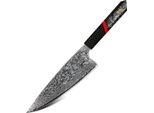 Coltello Da Cucina Damasco ZA-37461 - Santoku/Nero/Rosso KP37461