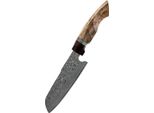 Coltello Da Cucina In Damasco YU-37464 - Santoku/Brown KP37464