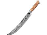 Coltello Da Cucina Damasco ZA-37485 - Affettatrice/Marrone KP37485