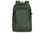 Freizeitrucksack TRAVELITE BASICS Rucksack Plane, Gr. B/H/T: 33cm x 48cm x 20cm, grün (oliv), Polyester, unifarben, Basic, Rucksäcke, Schulrucksack Arbeitsrucksack Reiserucksack mit 15,6 Zoll Laptopfach