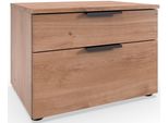 Nachtkommode Wimex "Level By Fresh To Go", Braun (Plankeneiche Nachbildung), B:54Cm H:39Cm T:41Cm, Holzwerkstoff, Sideboards, 2 Schubladen Mit Soft-Close Funktion, 54Cm Breit, 39Cm Hoch