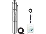 Pompa Per Acqua Sommergibile A Energia Solare, Regolatore Incorporato, Prevalenza Massima 35 M, 750 W Dc 48-60 V