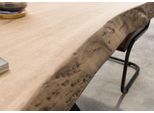 MASSIVMOEBEL24 | Tavolo Da Pranzo In Legno Di Mango - Laccato Beige / Gambe Mikado Antracite Matt 200X100X79