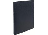 Exacompta Ringbuch Karton, 2-Ring-Mechanik, Din A4, Schwarz